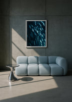 blue-silver school of fish forming a spiral underwater, photographed in pico, azores 2022